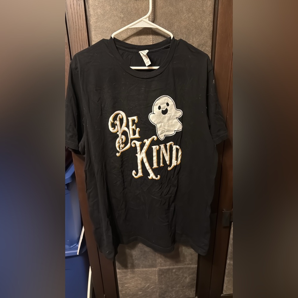 Black 'Be Kind' Ghost T-Shirt